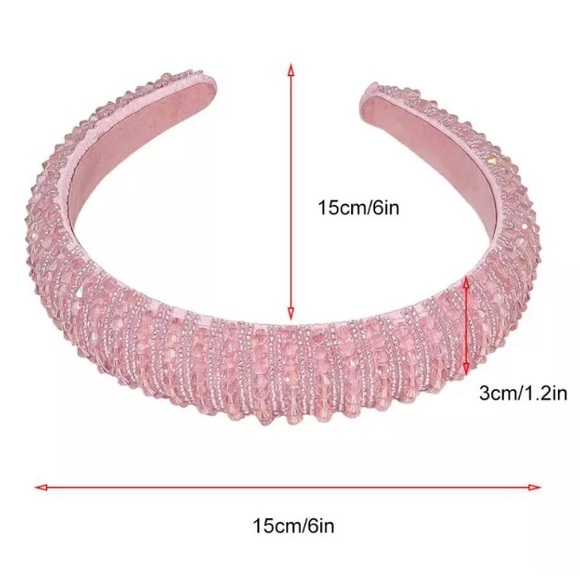 Orange Rhinestone Headband - Picture 2 of 2